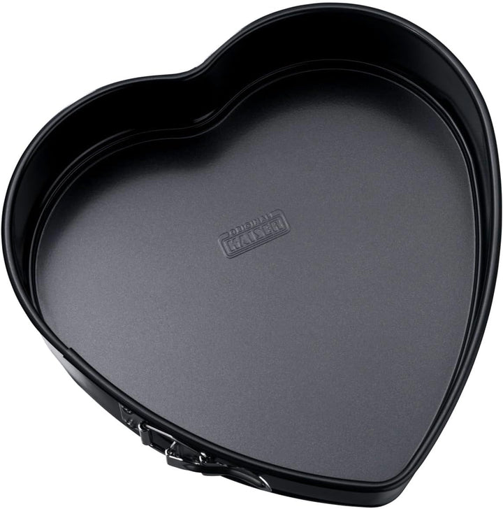 Original Kaiser Classic Springform- Herzbackform 25 x 26 x 7 cm, Herz-Springform antihaftbeschichtet