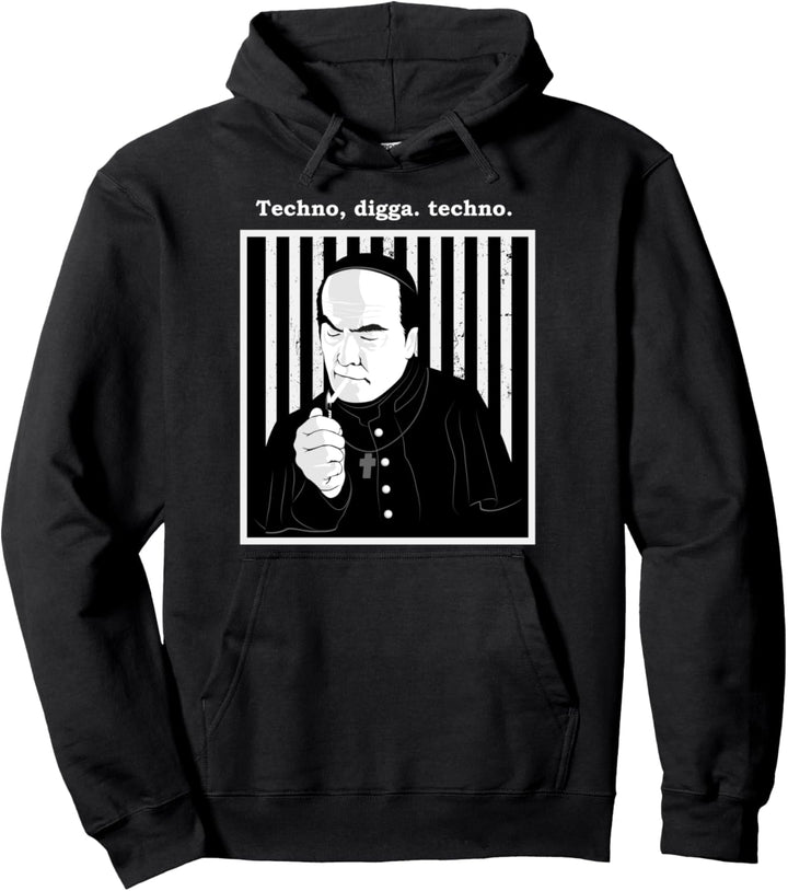 Techno, digga. techno Techno Rave Breakcore Cybergrind Pullover Hoodie