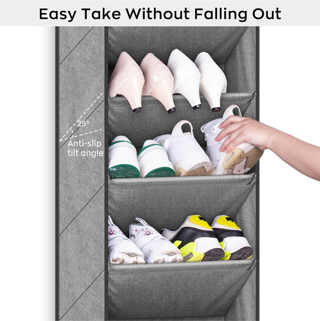SLEEPING LAMB Schuhregal für Tür mit grosser tiefer Tasche, Schuh-Organizer für Schrank, Wohnheim un