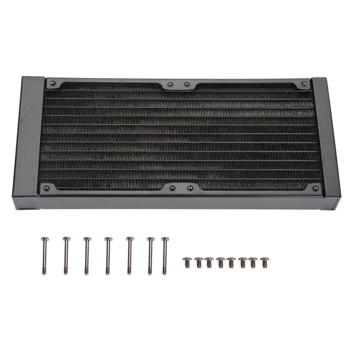 Richer-R 120mm/240mm/360mm Aluminium Radiator, Aluminiumheizkörper 12 Röhren PC Wasserkühlung Heizkö