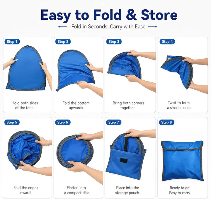 Strandmuschel Pop Up Mini Hundezelt Outdoor Dog Tent | 70x50x45cm: Sonnenschutz Kleiner Kopf, Hunde