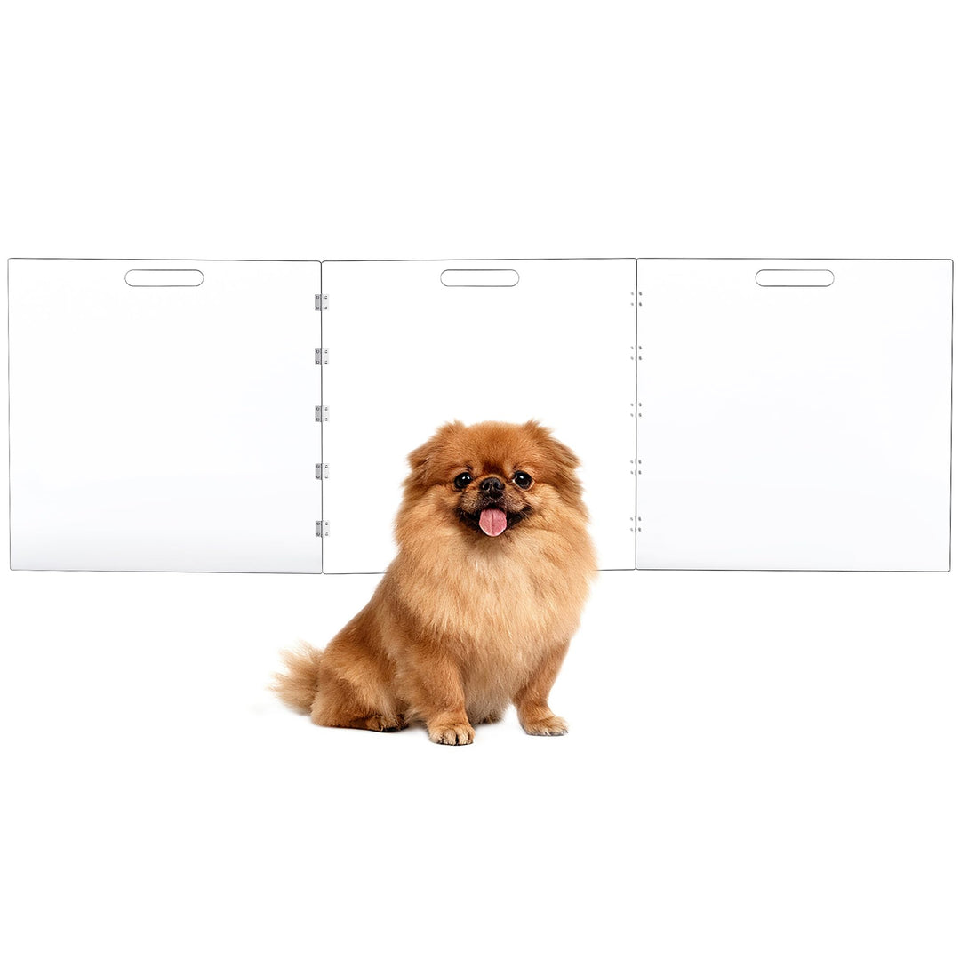 Acryl Hundegitter, Absperrgitter Hund, welpengitter Hund, Treppenschutzgitter ohne Bohren, absperrun