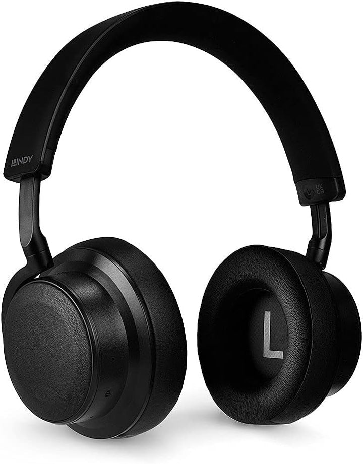 LINDY 73203 LH900XW - Kabelloser Kopfhörer mit Active Noise Cancelling Schwarz On Ear
