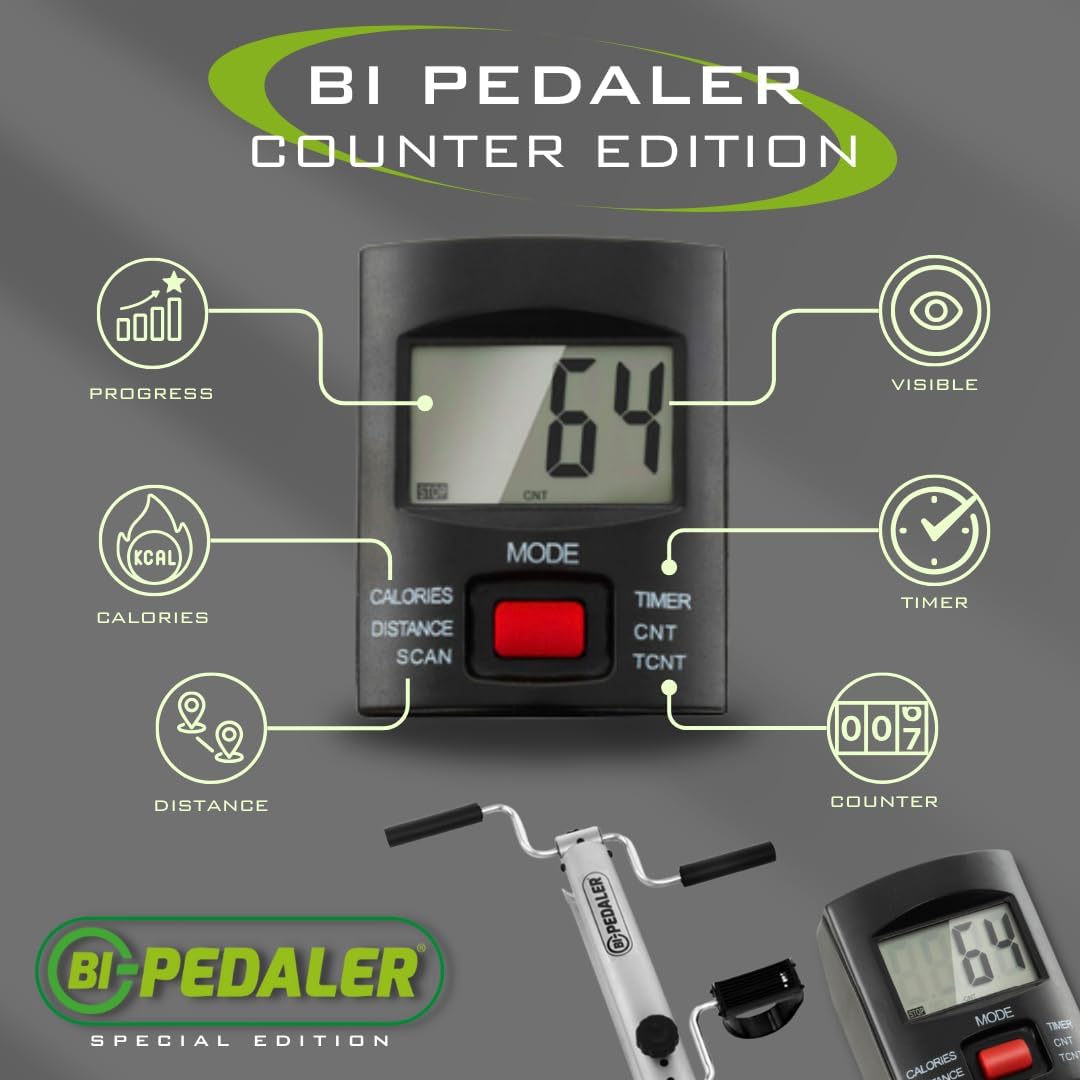 Bewegungstrainer klappbar Gymform Bi-Pedaler, inkl. Bildschirm, Fitnesstrainer,Fitnessgerät, platzsp