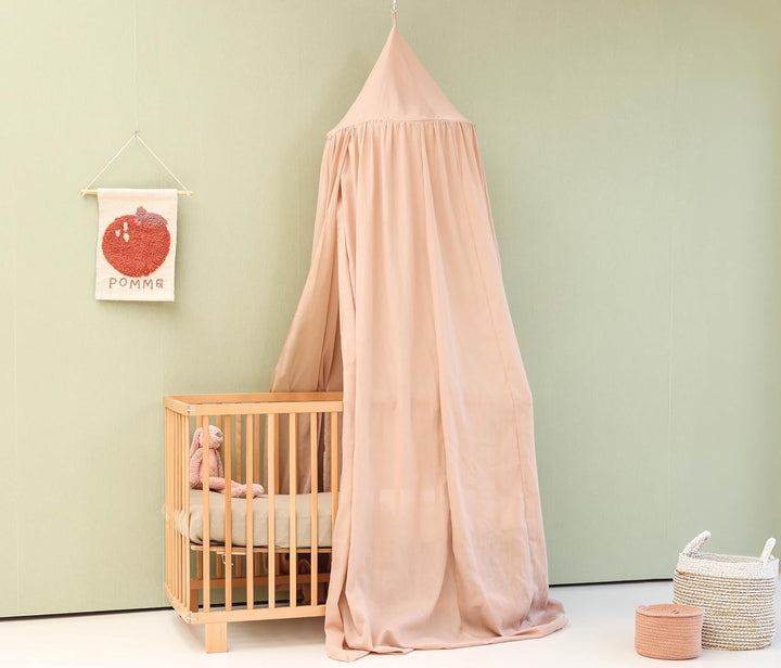 Nougat Baldachin für Kinderzimmer | Hängender Betthimmel für Babybett | Moskitonetz für Stubenwagen