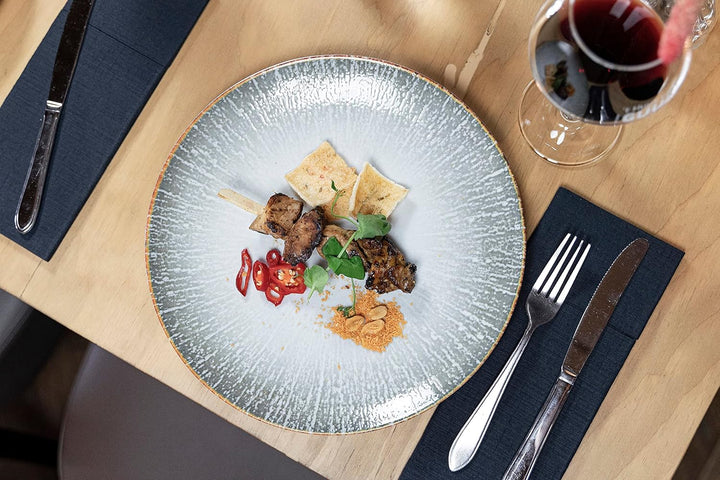 Hazel & Bos Juntos Teller-Set 6x, Porzellan, mit muster, 24cm, Grietas, Für Desserts und Frühstück 2