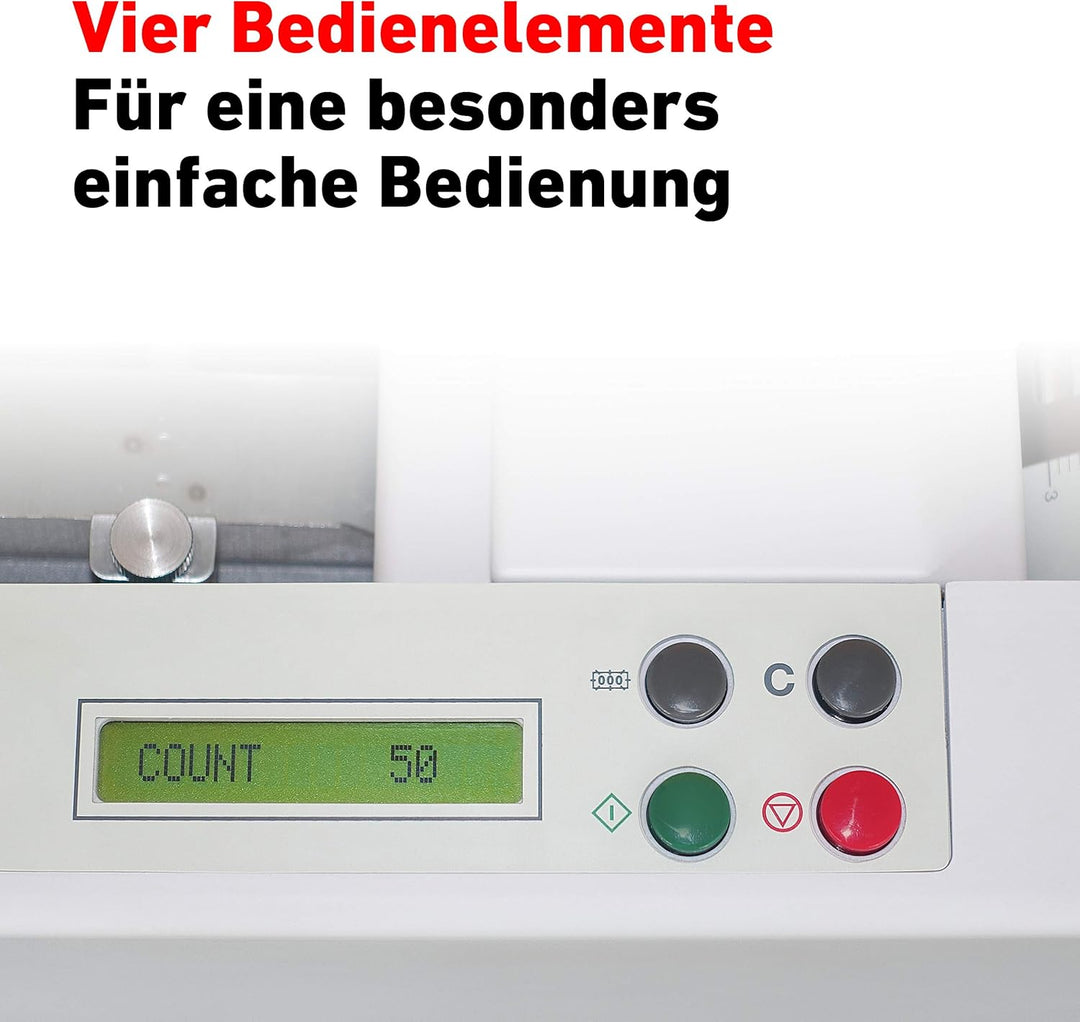 IDEAL Professionelle Falzmaschine 8306 mit Vier Falzarten, 60 bis 115 g/m² Papier, 115 Blatt/Minute,