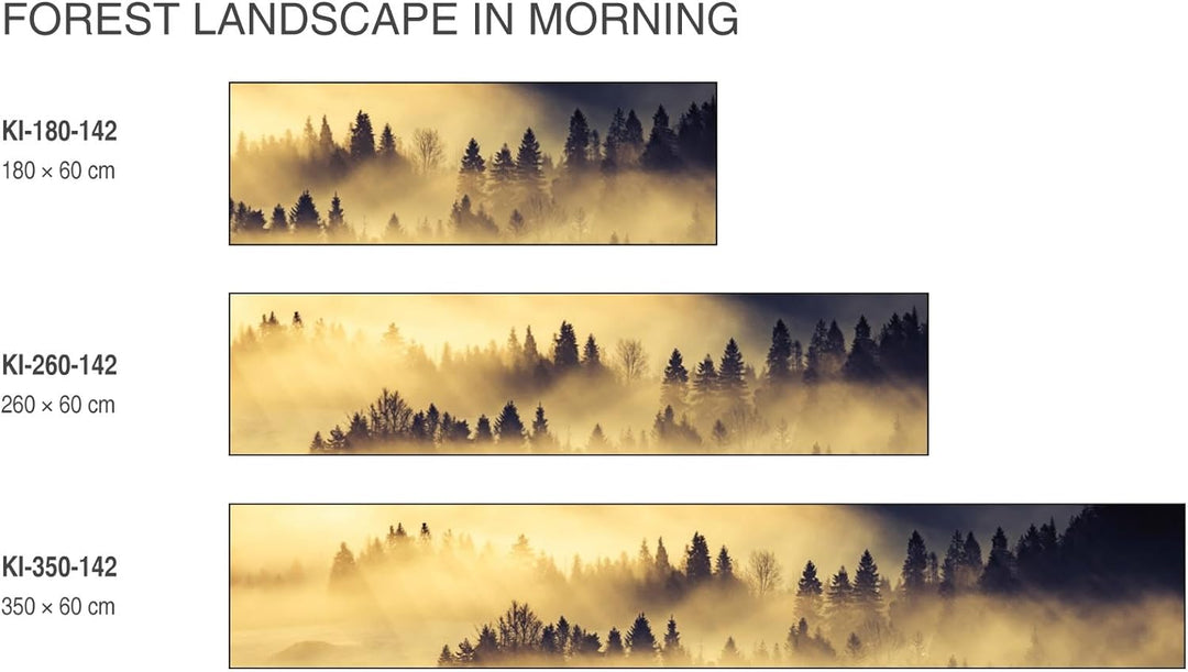 DIMEX Küchenrückwand Folie Selbstklebend WALDLANDSCHAFT 180 x 60 cm | Klebefolie - Dekofolie - Sprit