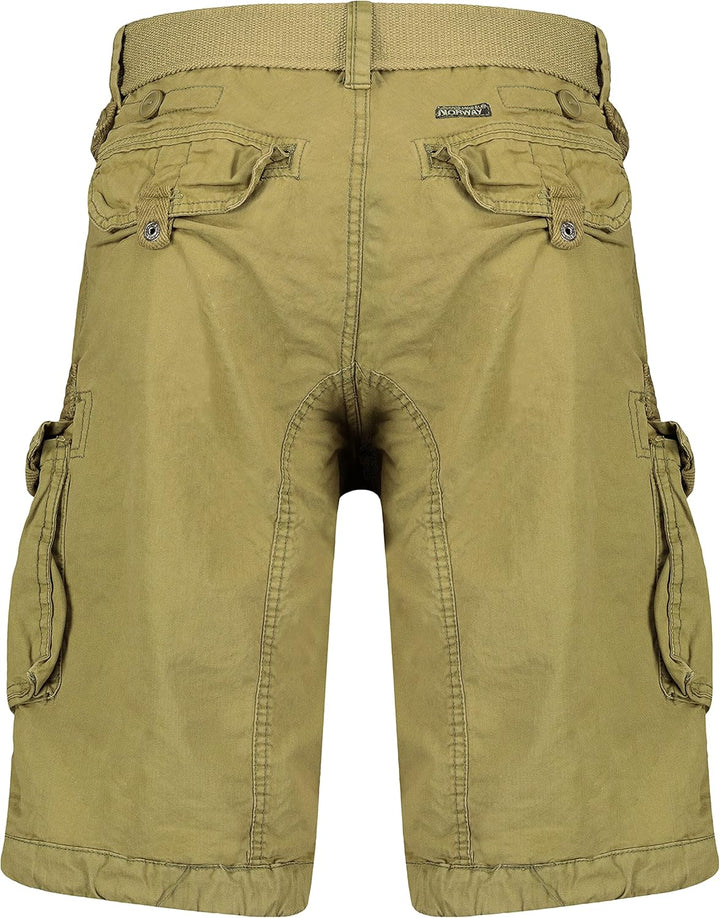 Geographical Norway Herren Cargo Short Sommer Bermuda Kurze Hose Shorts, Mastic S