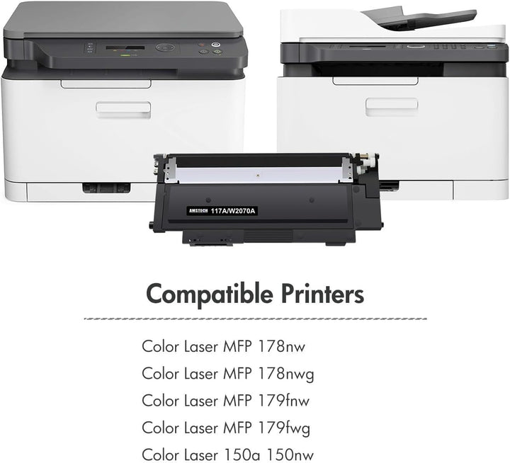 4er-Pack 117A Kompatibel als Ersatz für HP 117A Toner Set für Color Laser MFP 179fwg 178nwg 150nw 17