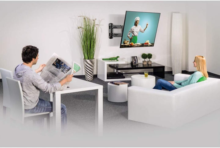 Hama TV Wandhalterung 180° schwenkbar, neigbar (TV Halterung für Flat TV 32“ – 65“, Wandhalterung in