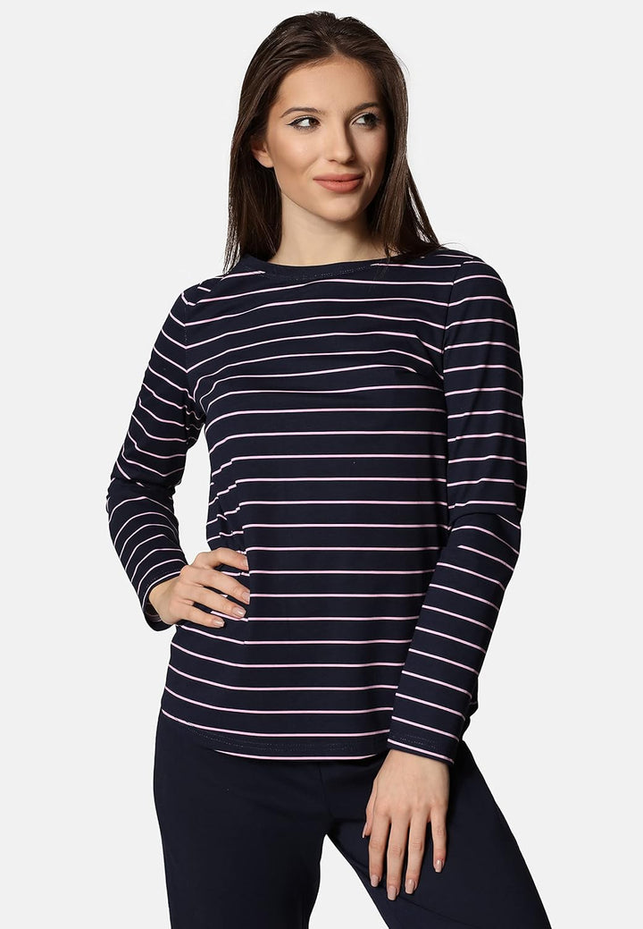 Bellivalini Damen Schlafanzug BLV50-166 S Navy Rosa, S Navy Rosa