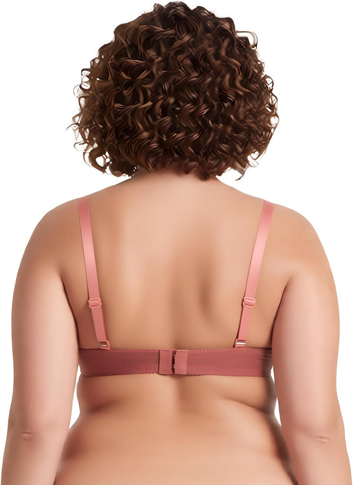 Curve Muse Frauen Übergrösse 1 Tasse Hochdrücken Bügelspitze hinzufügen Stickerei BHS 70C Buttermilc