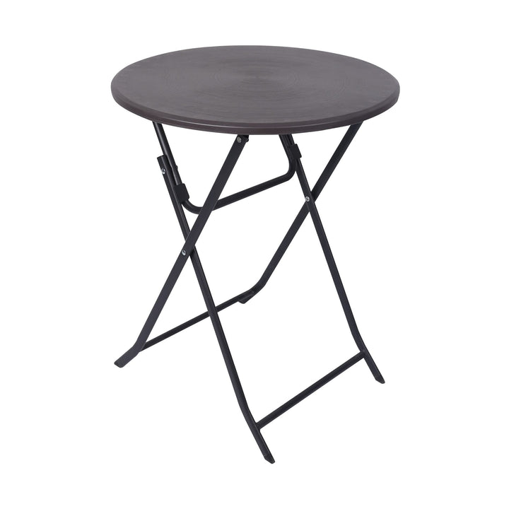 Rebecca Mobili Klapptisch, Balkontisch, Hdpe Stahl, Grau Schwarz, Bistro Garten Möbel - Masse HxBxT: