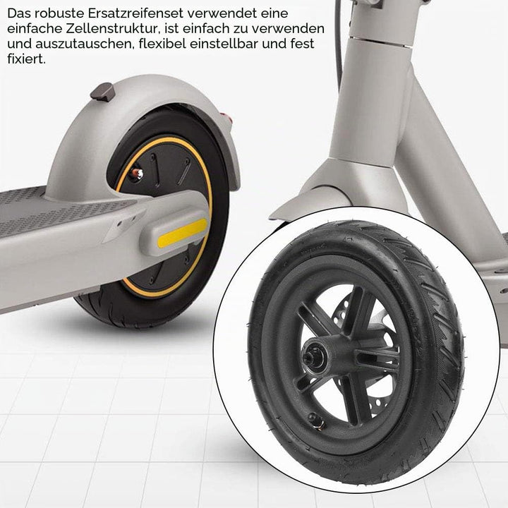 Ersatz für Scooter-Hinterrad, Zelluläres Hinterrad aus Gummi, Elektroroller-Hinterrad und Scheibenbr