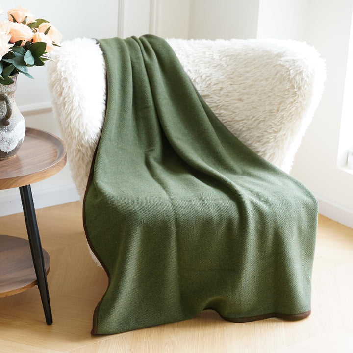 ACUSHLA Tragbare Kuscheldecke MerinoWolle Wolldecke warm Decke TV Decke Kuscheldecke (Wolle) – Gebur