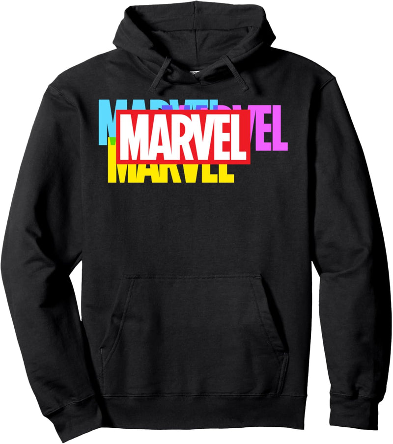 Marvel Multi-Color Logo Pullover Hoodie