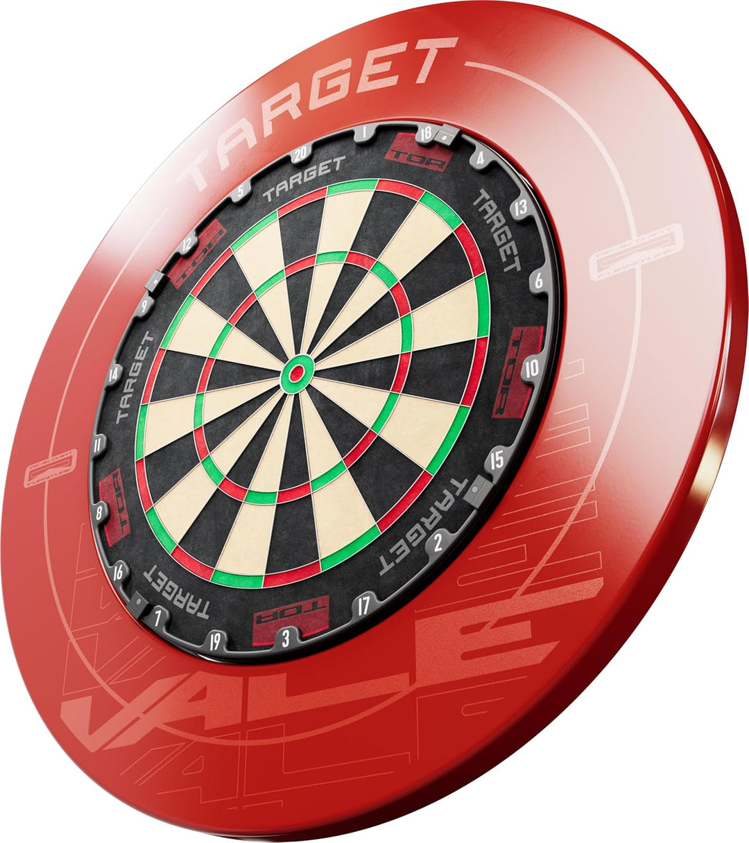 Target Darts Pro Tour Bedruckte Dartscheibe – rot und schwarz 1, 1