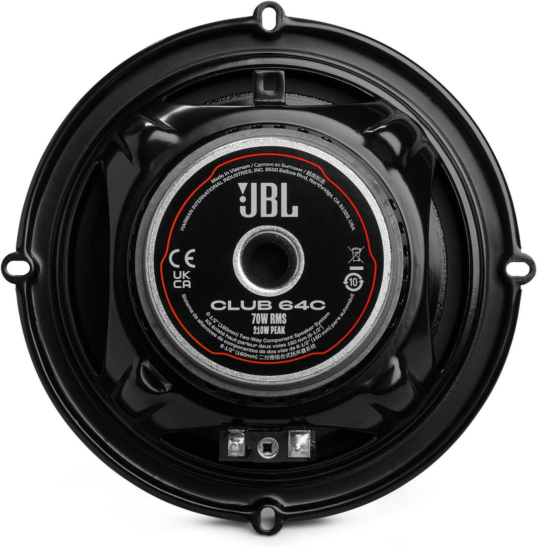 JBL Club Gen3 64C 6.5'' (16cm) Lautsprecher Compo-Satz, Schwarz