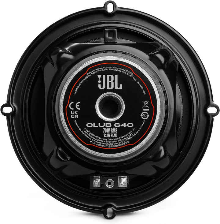 JBL Club Gen3 64C 6.5'' (16cm) Lautsprecher Compo-Satz, Schwarz