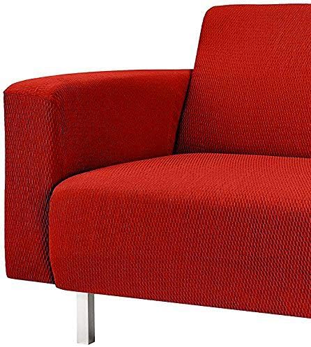 Martina Home Tunez, elastischer Sofabezug 3 Plätze 3 Plazas (180-240 cm) rot Rot 3 Plätze, Rot 3 Plä