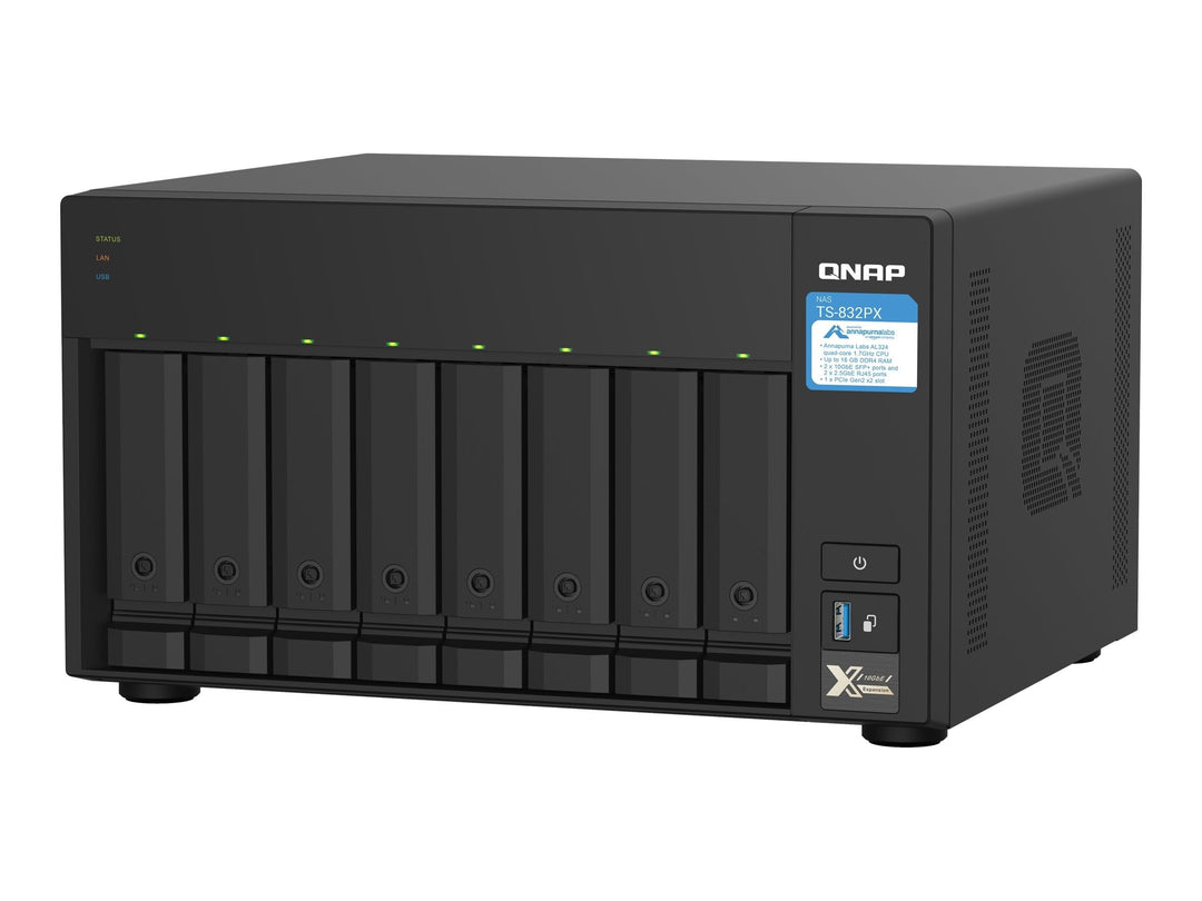 QNAP NAS TS-832PX-4G 8bay Desktop, One Size