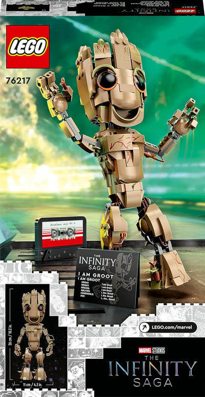 LEGO Marvel Ich Bin Groot Spielzeug zum Bauen, Set mit Baby Groot Figur aus Guardians of The Galaxy
