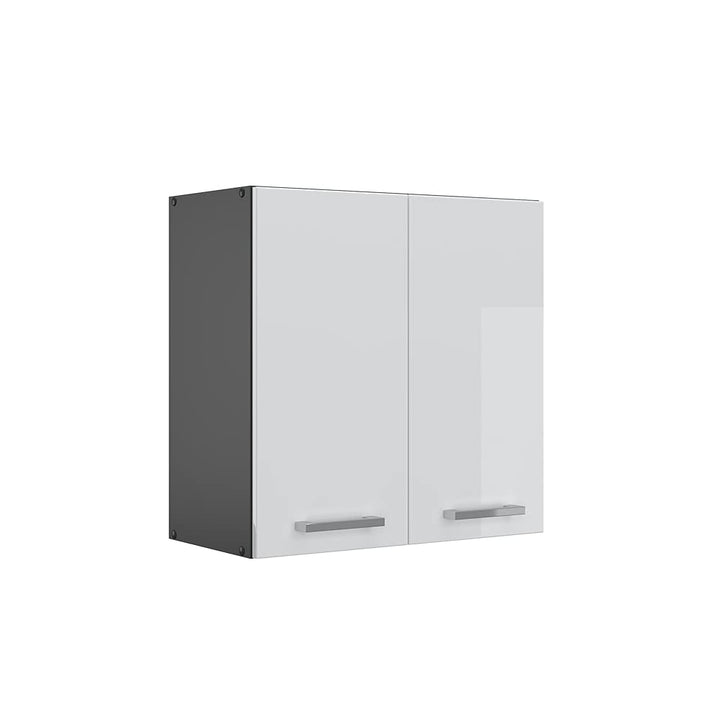 Vicco Hängeschrank R-Line, Weiss Hochglanz/Anthrazit, 60 cm Weiss Hochglanz Hängeschrank 60cm, Weiss