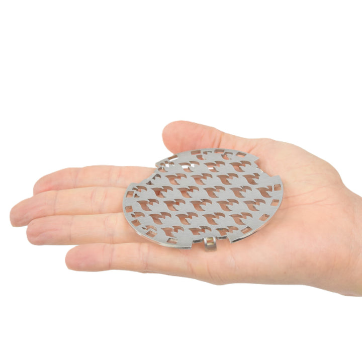 Grillrost.com Das Original Mini Einsatzrost aus Edelstahl - für Mini Feuerplatte steckbar ! Mini-Ein