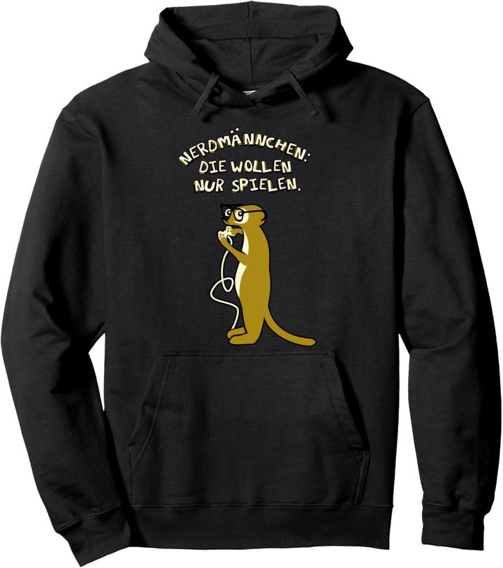 Geek Geschenk-Idee Design Erdmännchen Nerdmännchen Geek Pullover Hoodie
