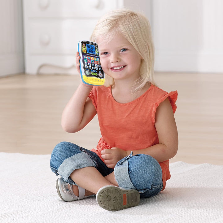 VTech Leuchtendes Lernhandy – Lerntelefon mit niedlichen Tierfreunden, spannenden Lernspielen, Liede