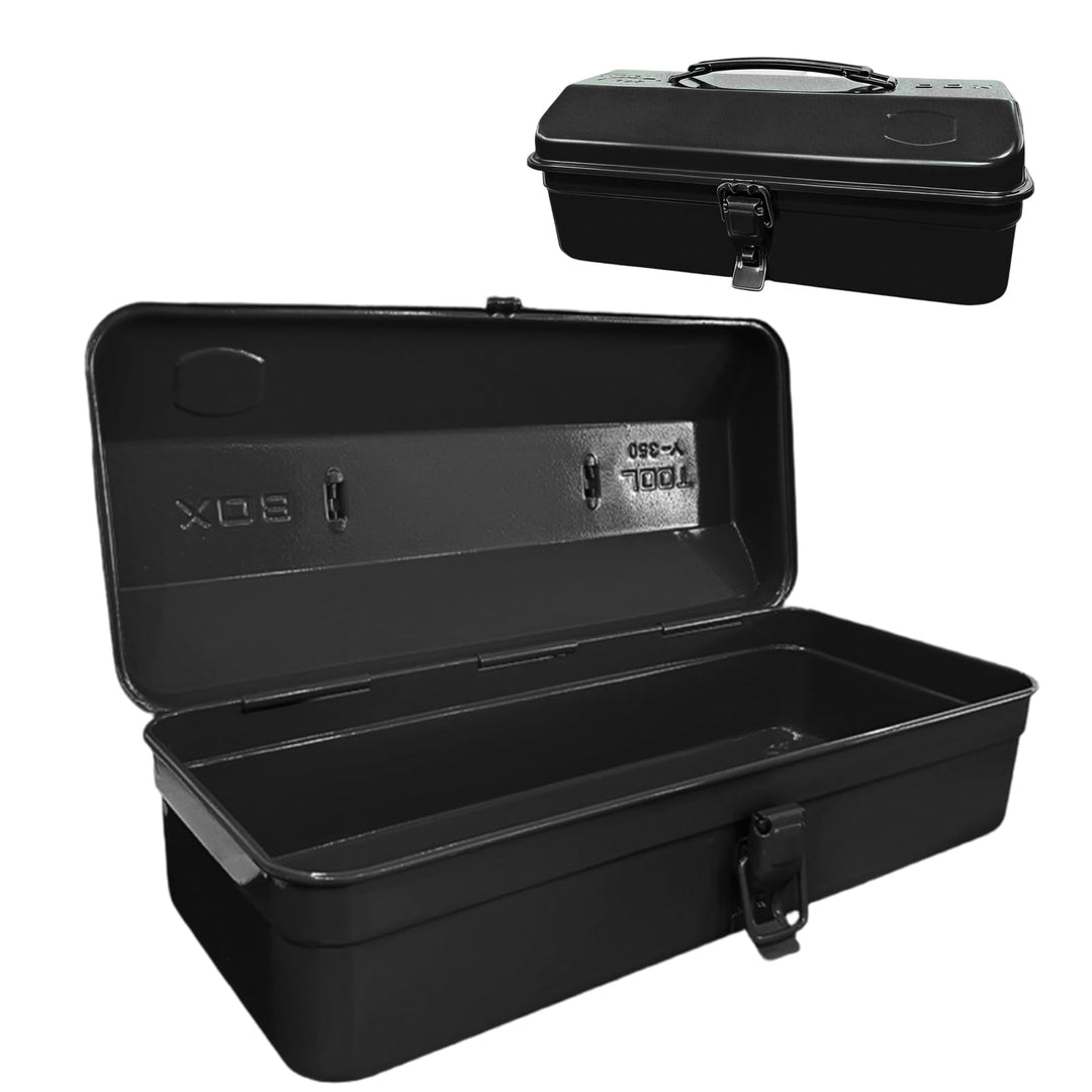 Mehrzweck-Werkzeugkiste mit Schlossschnalle, 37×16×12cm Leer Gross Werkzeugbox, Robust Langlebig Tra