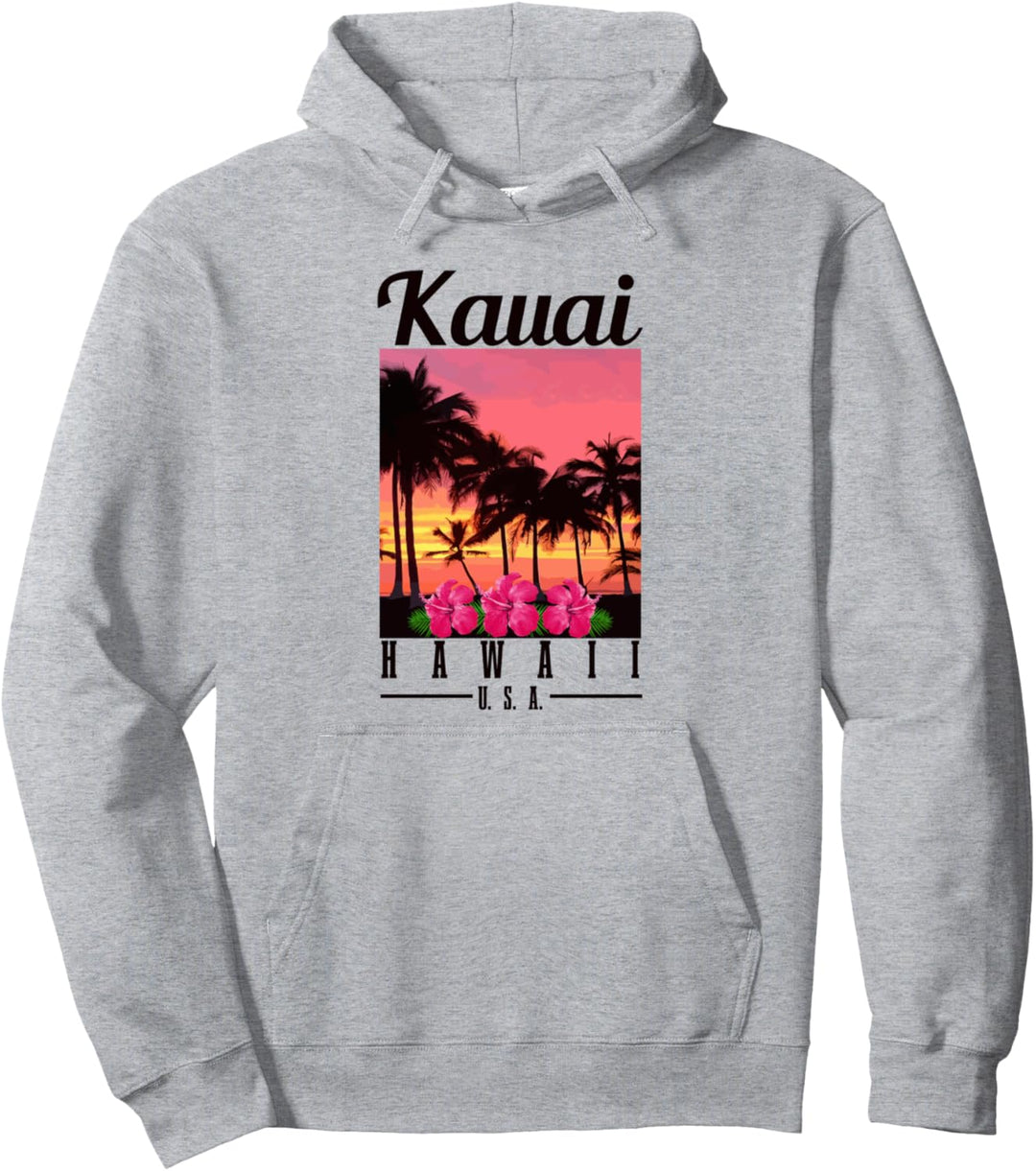 Kauai Hawaii Aloha Hawaiianische Inseln Surfer Souvenir Pullover Hoodie