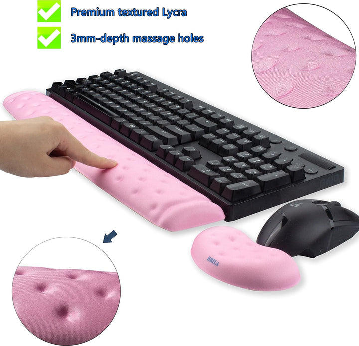 BRILA Handballenauflage – Ergonomisch Memory-Schaum Handgelenkstütze für PC Gaming Computer Laptop A