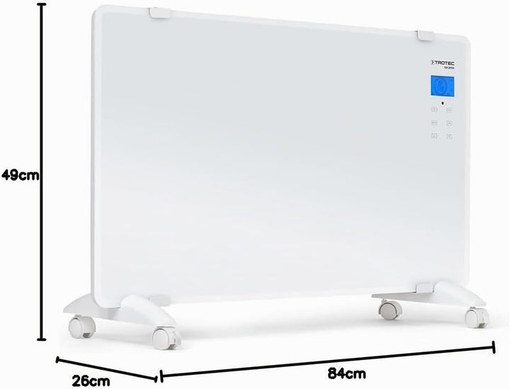 TROTEC Heizlüfter energiesparend TCH 2010 E – Heizleistung 1000 W / 2000 W – Elektrische Heizung mit
