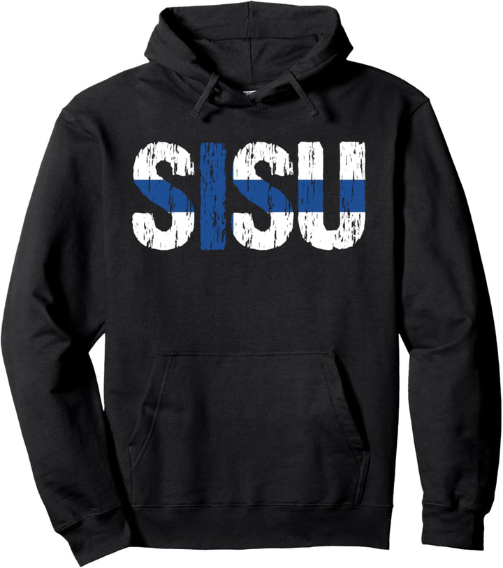 Sisu Finnische Flagge Finnland Suomi Geschenk Pullover Hoodie