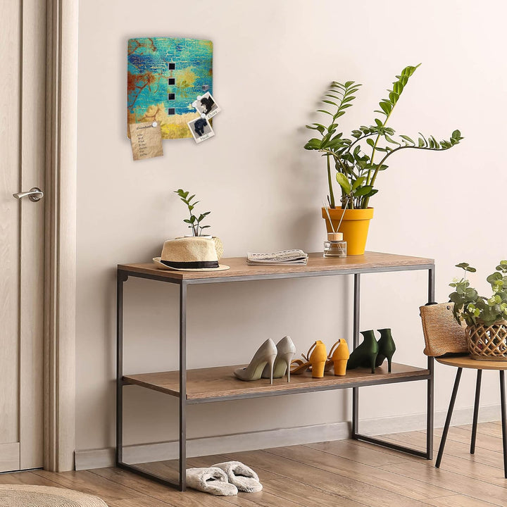 banjado® Design Schlüsselkasten aus Edelstahl mit Motiv Patina für 10 Schlüssel - Schlüsselschrank z