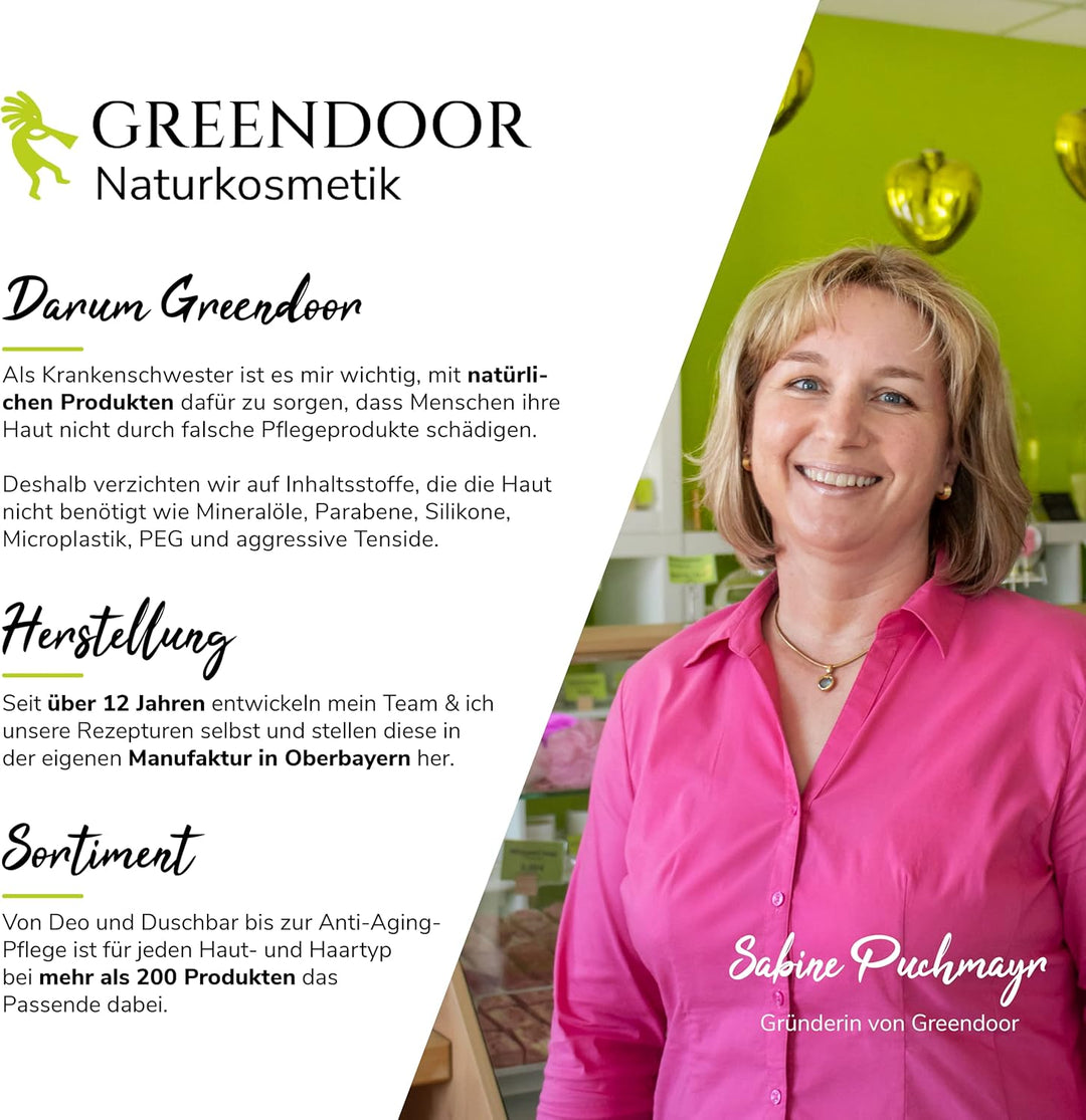 GREENDOOR Bartpflege-Set Basic BIO Bartöl 50ml und Natur Bartseife 200ml, vegan, Bartpflegeöl, Bart-