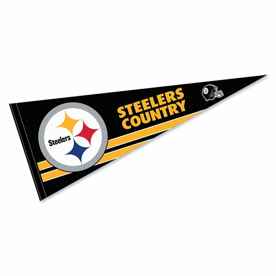 WinCraft Pittsburgh Steelers Country Pennant Banner Flag