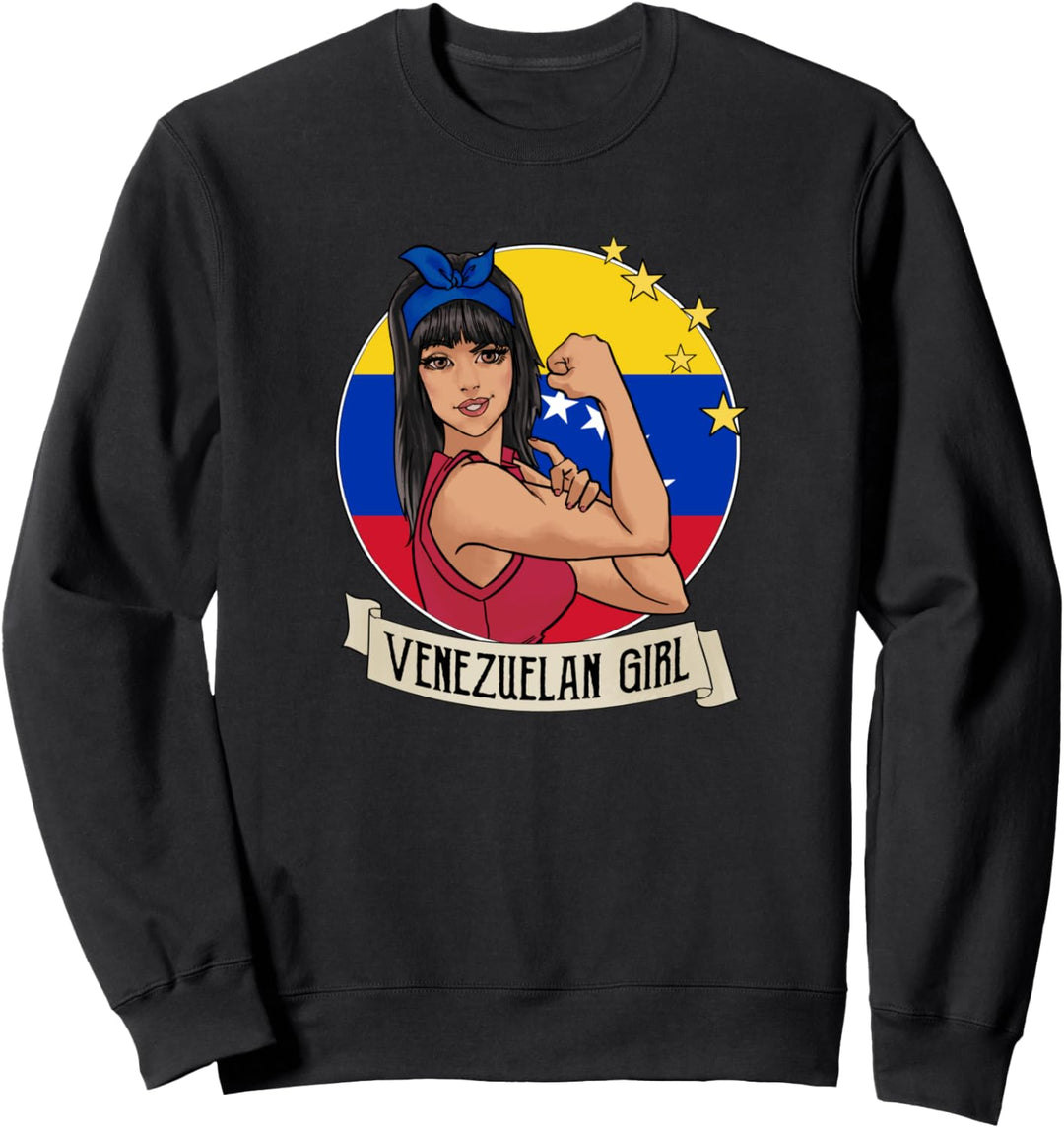 Venezuelanische Mädchen Venezuela Flagge Merchandise Mujer Venezolana Sweatshirt