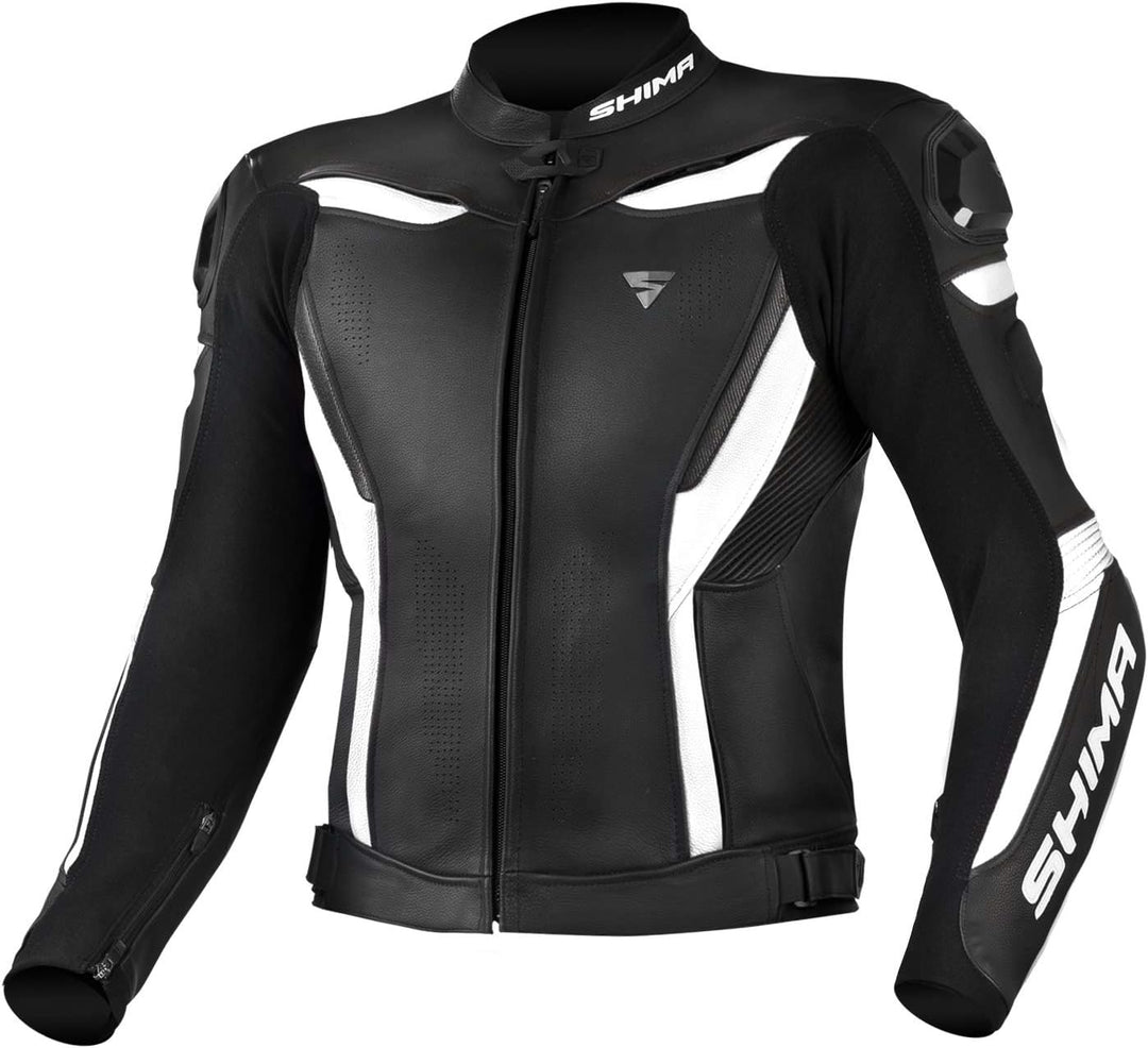 SHIMA CHASE Motorradjacke Herren -Sport Biker Lederjacke Männer Belüftet Sommer mit Schulter Schleif