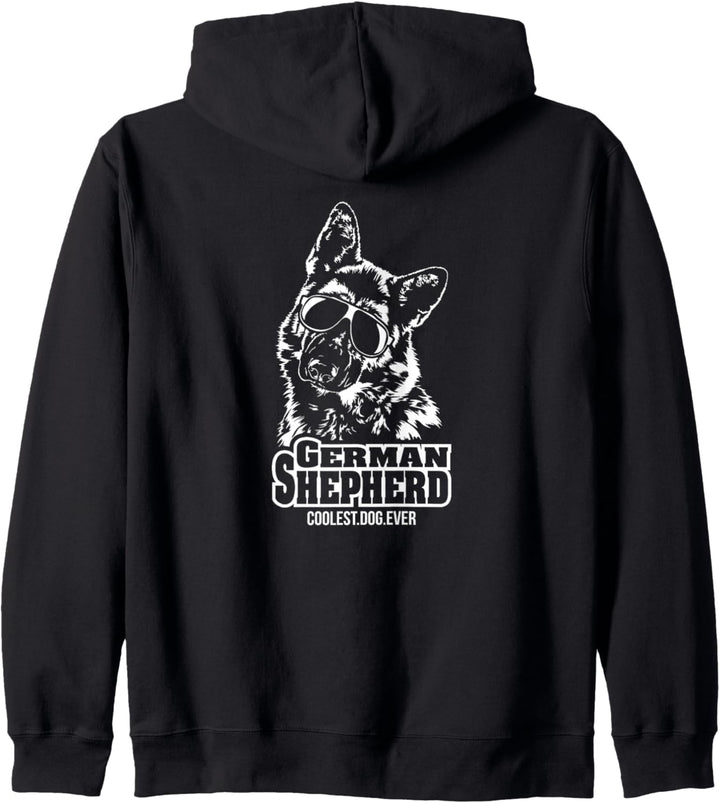 Lustiger German Shepherd coolest dog ever Hundespruch Kapuzenjacke