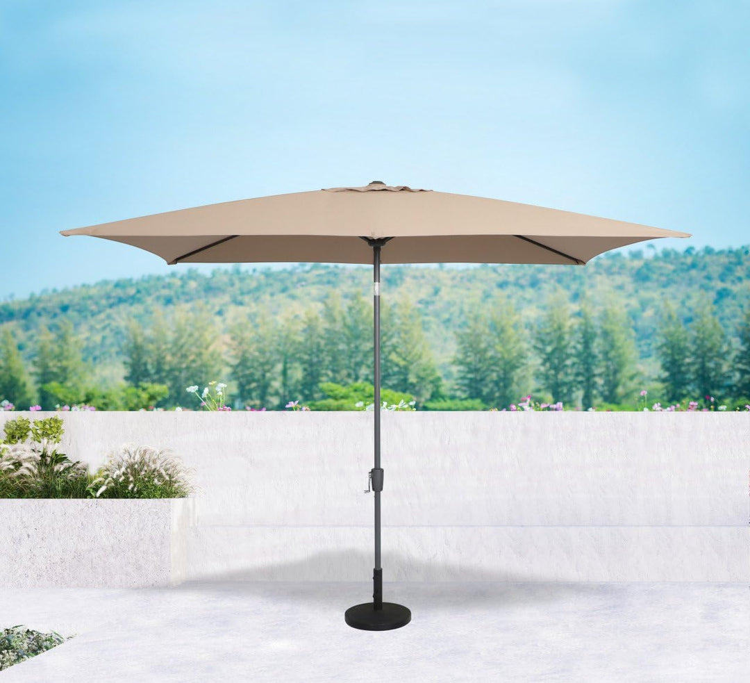 Trend Line Alu Marktschirm Lagos mocca 200 x 300 cm Sonnenschirm Gartenschirm