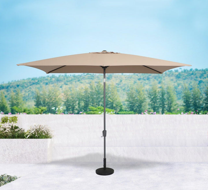 Trend Line Alu Marktschirm Lagos mocca 200 x 300 cm Sonnenschirm Gartenschirm