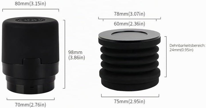 watchget Kaffeemühle Einzeldosierung Trichter Kompatibel mit Baratza Encore Kaffeemühle Silikonbalg