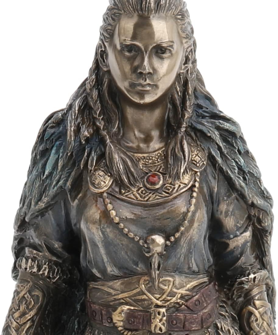 Veronese Design Skulptur Maiden Freya nordische Göttin der Liebe Schönheit und Krieg, kaltgegossenes