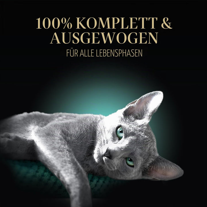 Sheba Perfect PORTIONS Paté Katzenfutter Nassfutter Tabletts (12 Stück, 24 Portionen), Huhn und Lach
