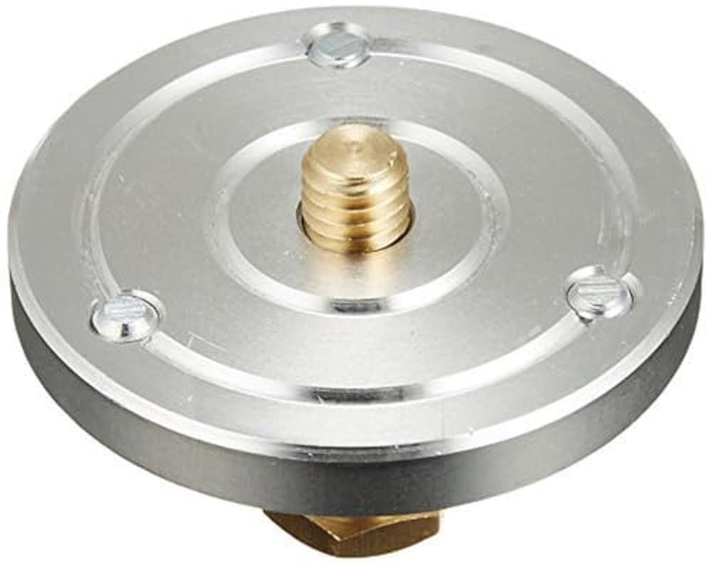 Manfrotto Adapterplatte 208 Hex auf 3/8 Zoll Single, Single
