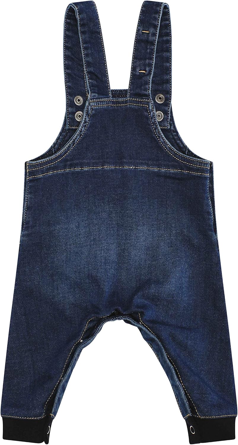 Steiff Unisex Baby Latzhose Pants, 56 Mood Indigo