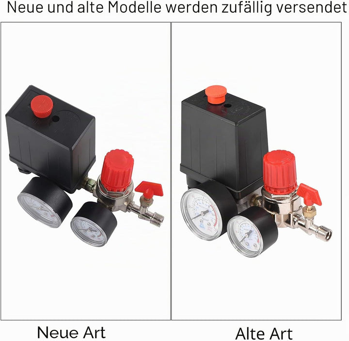 Luftkompressor, Druckschalter, Druckschalter, Luftkompressor mit Reglern Manometer (Manometer aus Ku